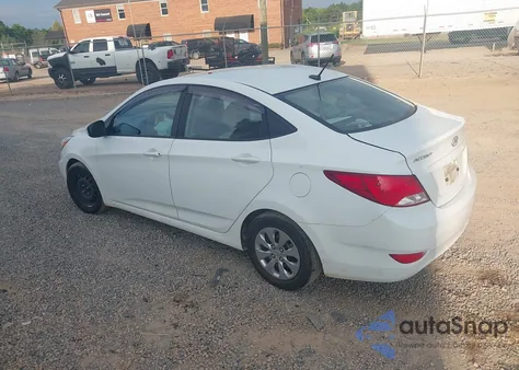 2016 Hyundai Accent Se z USA, uszkodzony, nr VIN KMHCT4AE0GU136522